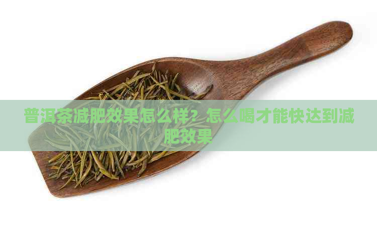 普洱茶减肥效果怎么样？怎么喝才能快达到减肥效果