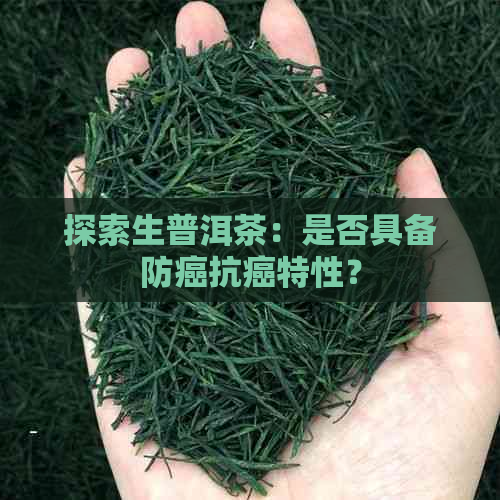 探索生普洱茶：是否具备防癌抗癌特性？