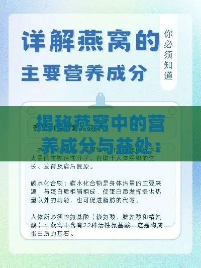 燕窝营养成分详析：钾含量及其健康益处