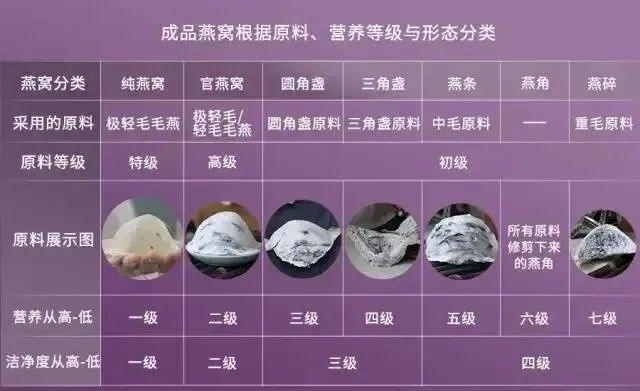 燕窝等级4A详解：等级分类与标准对照，含9A等级说明